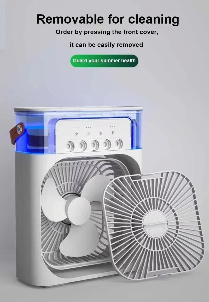 CoolBreeze™ 3 em 1 – Ar Condicionado Portátil com Umidificador e Ventilador Silencioso para Casa, Escritório e Quarto