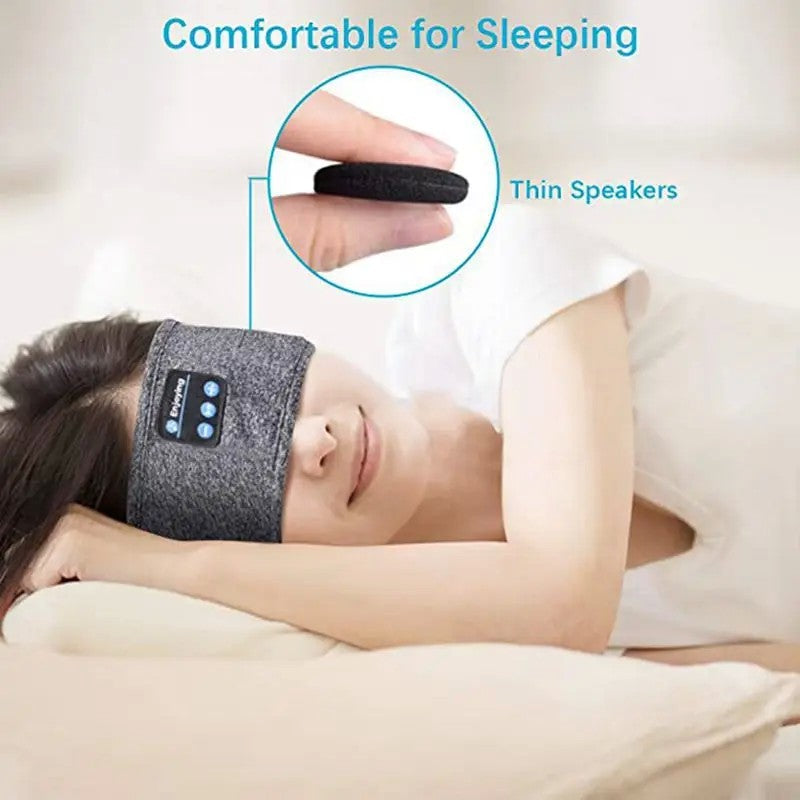 Máscara de Olho com Fone Bluetooth Embutido – Ideal para Dormir, Meditar, Viajar ou Treinar com Conforto Total