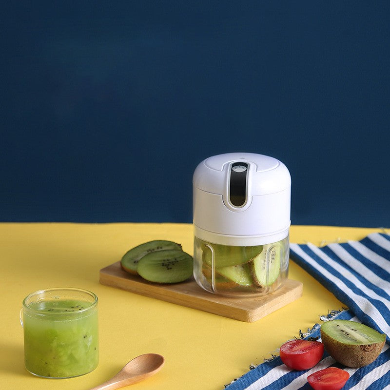 Mini Processador Elétrico USB para Alho, Cebola e Vegetais – Compacto, Recarregável e Super Prático!