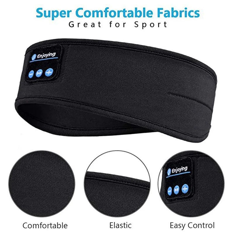 Máscara de Olho com Fone Bluetooth Embutido – Ideal para Dormir, Meditar, Viajar ou Treinar com Conforto Total