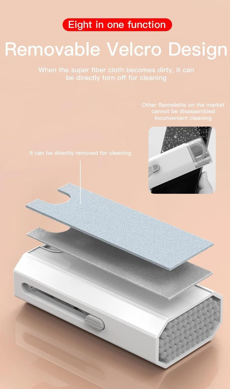GadgetCare 8 em 1 – O Kit Inteligente para Limpeza Profissional dos Seus Dispositivos Portátil. Completo
