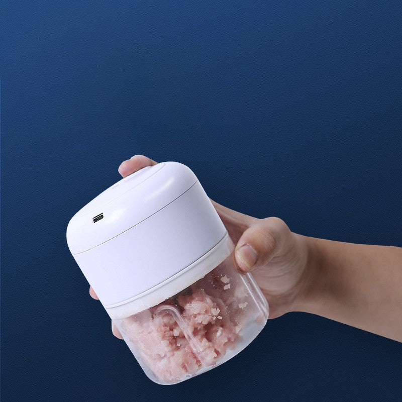Mini Processador Elétrico USB para Alho, Cebola e Vegetais – Compacto, Recarregável e Super Prático!