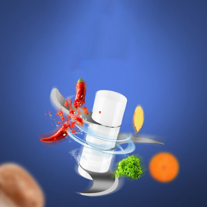 Mini Processador Elétrico USB para Alho, Cebola e Vegetais – Compacto, Recarregável e Super Prático!