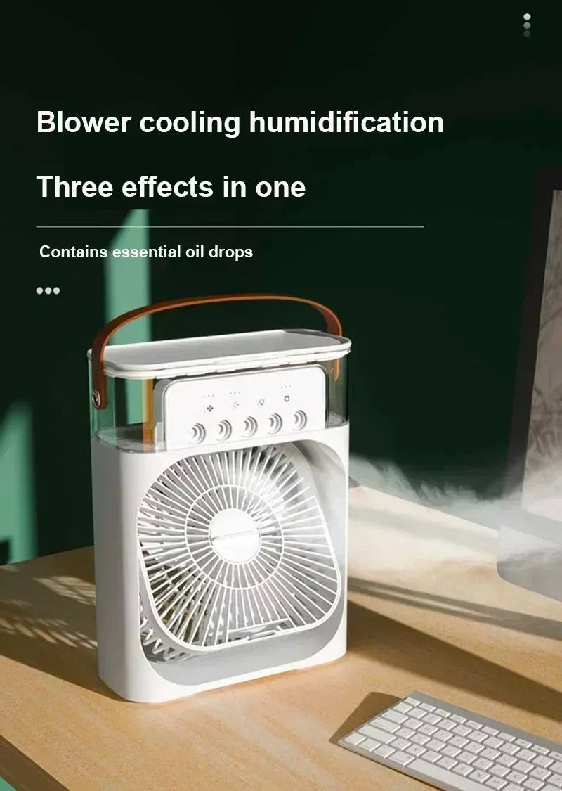 CoolBreeze™ 3 em 1 – Ar Condicionado Portátil com Umidificador e Ventilador Silencioso para Casa, Escritório e Quarto
