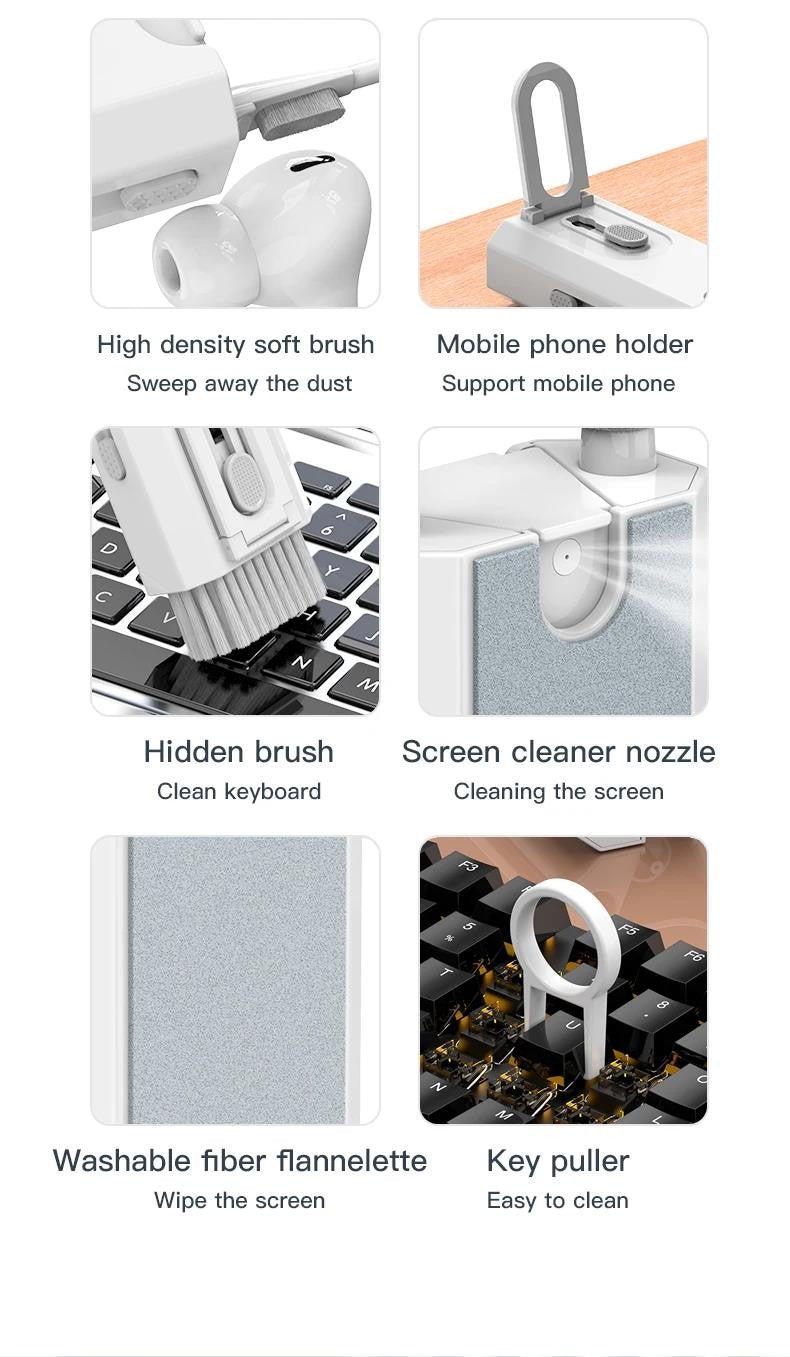 GadgetCare 8 em 1 – O Kit Inteligente para Limpeza Profissional dos Seus Dispositivos Portátil. Completo