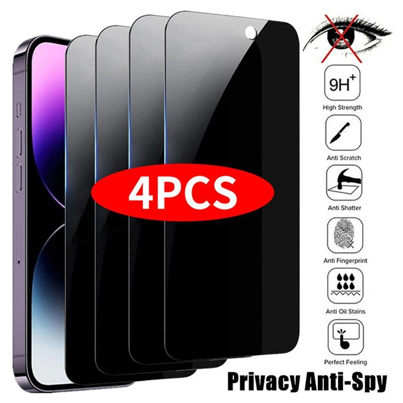 Kit com 4 Películas de privacidade para iPhone