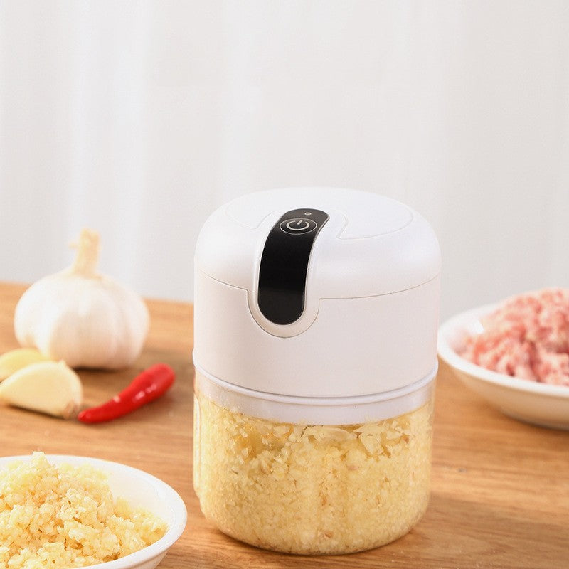 Mini Processador Elétrico USB para Alho, Cebola e Vegetais – Compacto, Recarregável e Super Prático!