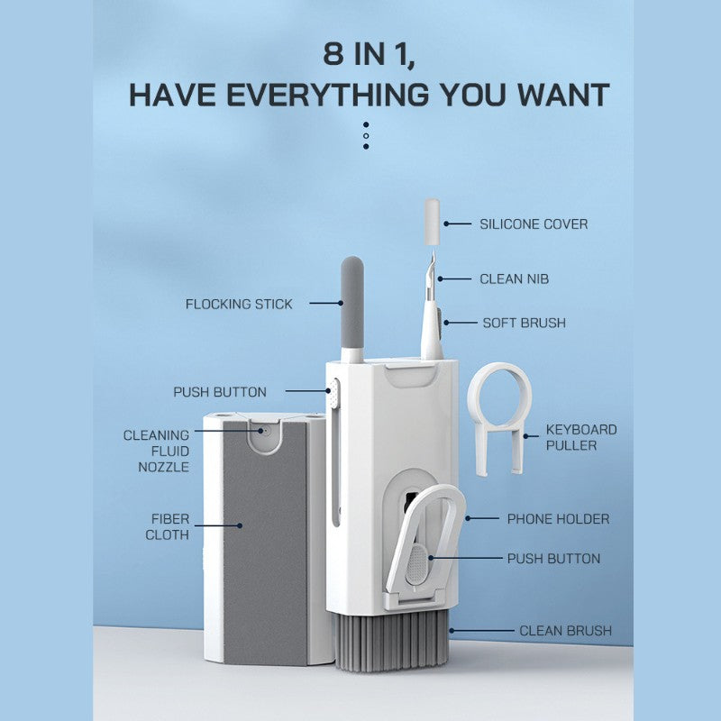 GadgetCare 8 em 1 – O Kit Inteligente para Limpeza Profissional dos Seus Dispositivos Portátil. Completo