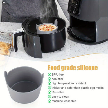Kit Premium de Formas de Silicone para Air Fryer – Cozinhe com Sabor, Limpeza e Sofisticação!