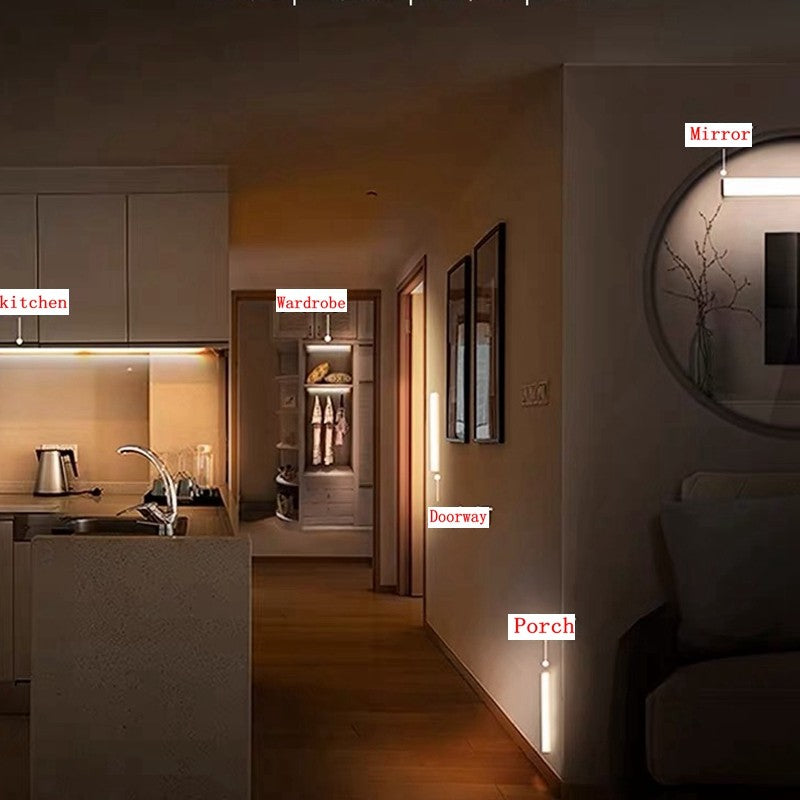 MotionGlow™ – Luz Noturna Inteligente com Sensor de Presença Moderno