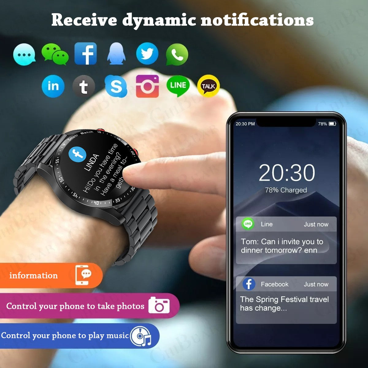 GT VoiceMax™ – Smartwatch 2025 com Chamada de Voz