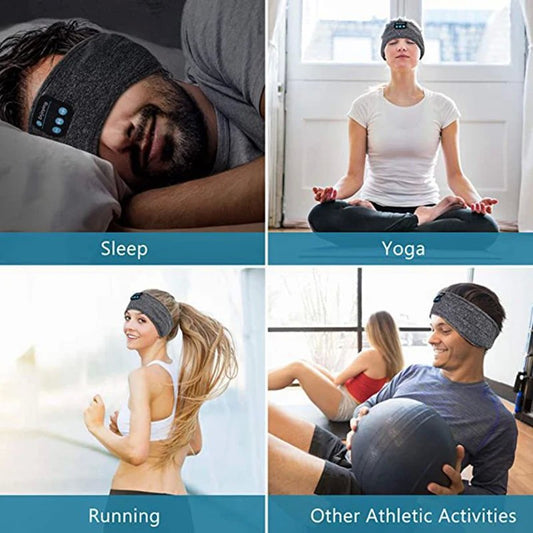 Máscara de Olho com Fone Bluetooth Embutido – Ideal para Dormir, Meditar, Viajar ou Treinar com Conforto Total