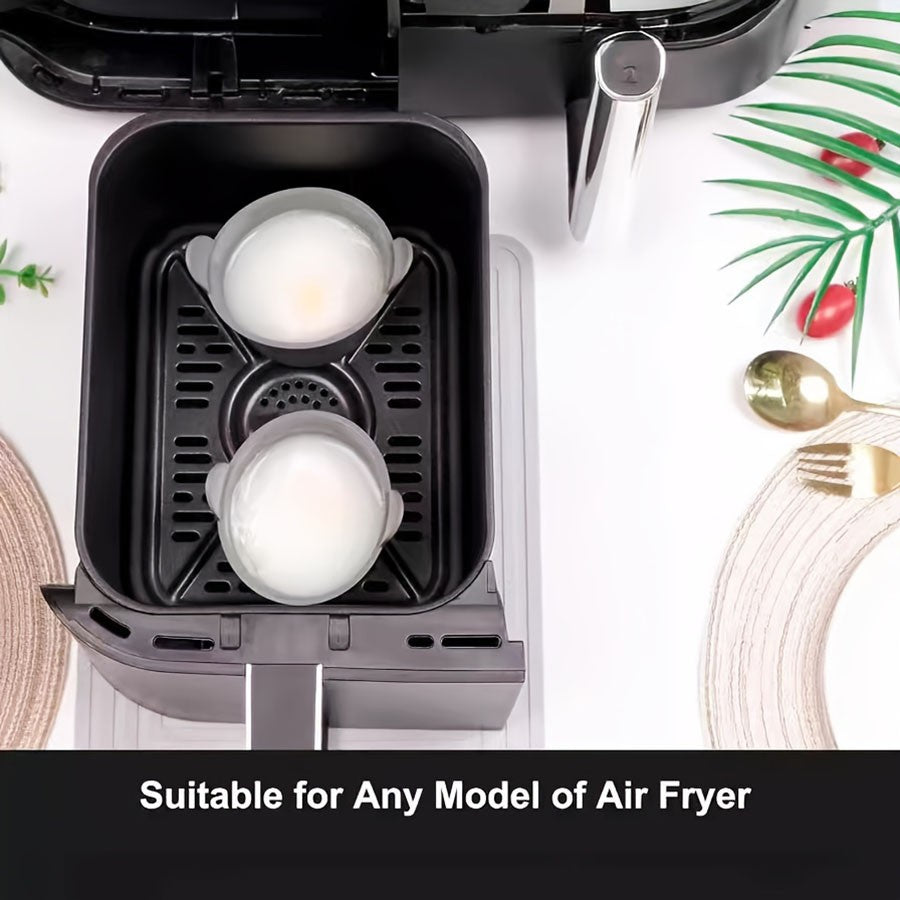 Kit Premium de Formas de Silicone para Air Fryer – Cozinhe com Sabor, Limpeza e Sofisticação!