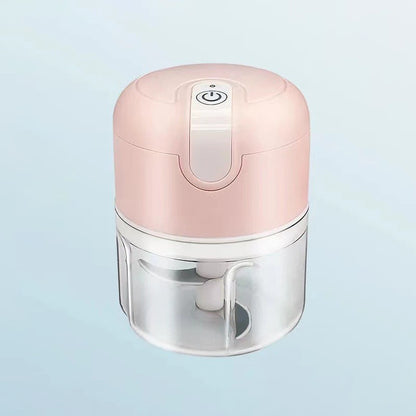 Mini Processador Elétrico USB para Alho, Cebola e Vegetais – Compacto, Recarregável e Super Prático!