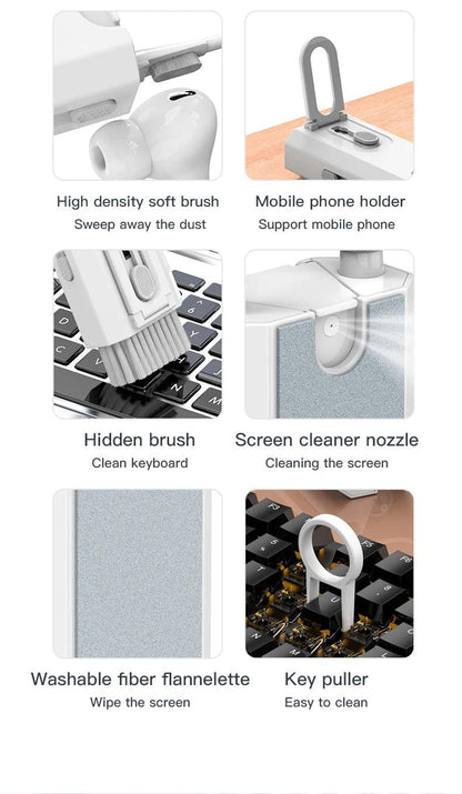 GadgetCare 8 em 1 – O Kit Inteligente para Limpeza Profissional dos Seus Dispositivos Portátil. Completo