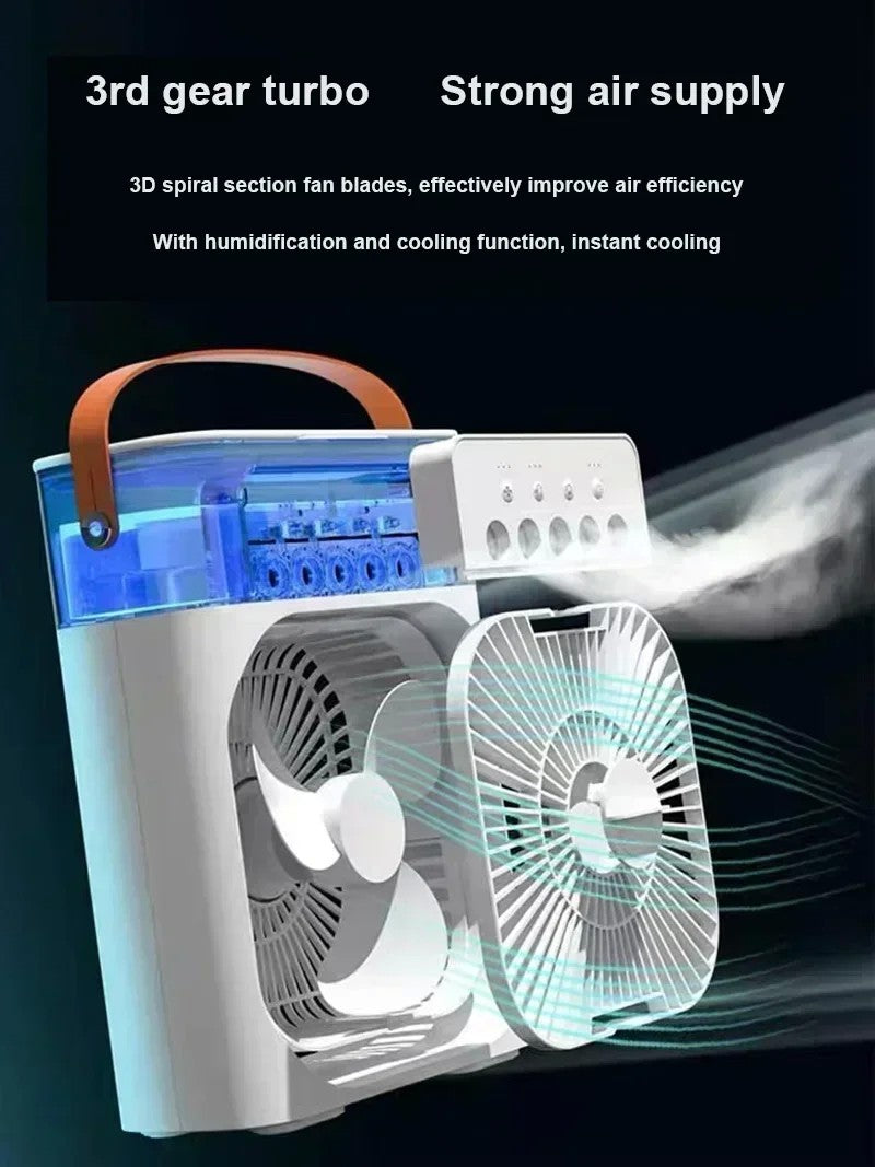 CoolBreeze™ 3 em 1 – Ar Condicionado Portátil com Umidificador e Ventilador Silencioso para Casa, Escritório e Quarto